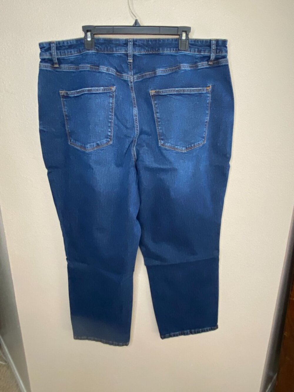 NWT Sonoma Womens Plus High Rise Curvy Straight Jeans 22W Medium Classic Denim - Picture 3 of 7